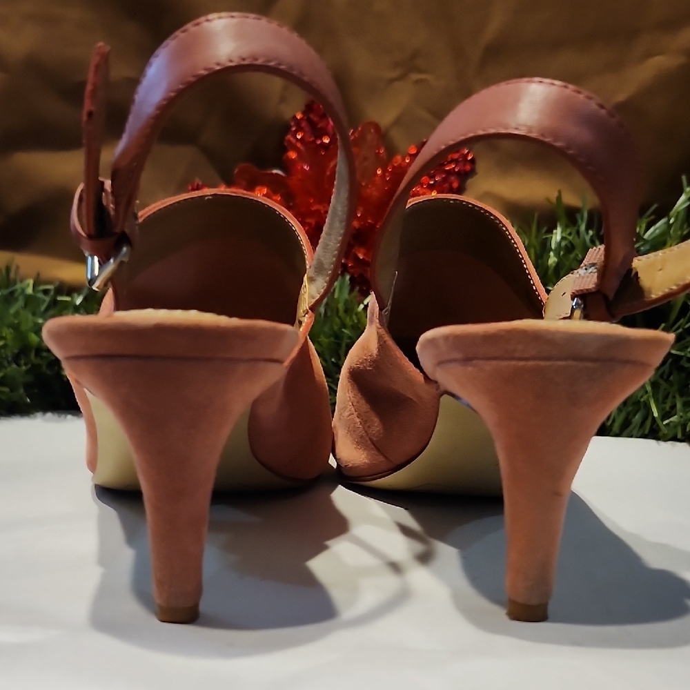 Tahari Blush Pink Slingback Heels - Picture 7 of 9